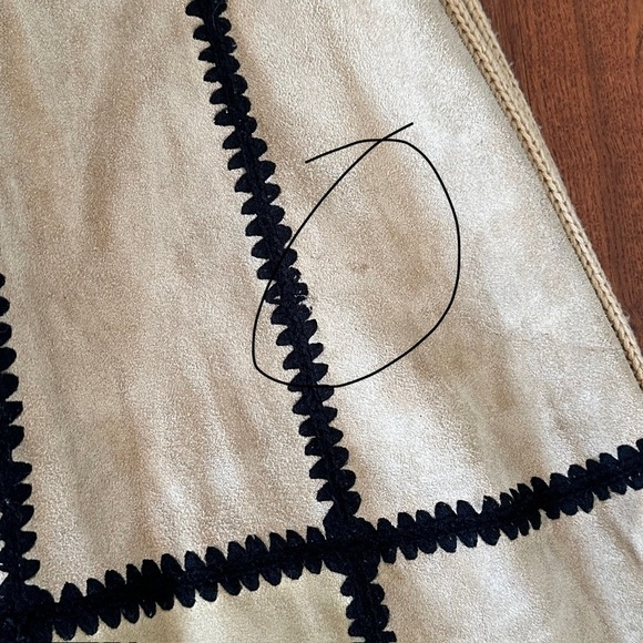 Vintage Leather Patchwork Sweater Coat by Leather Bug size S - Picture 12 of 13